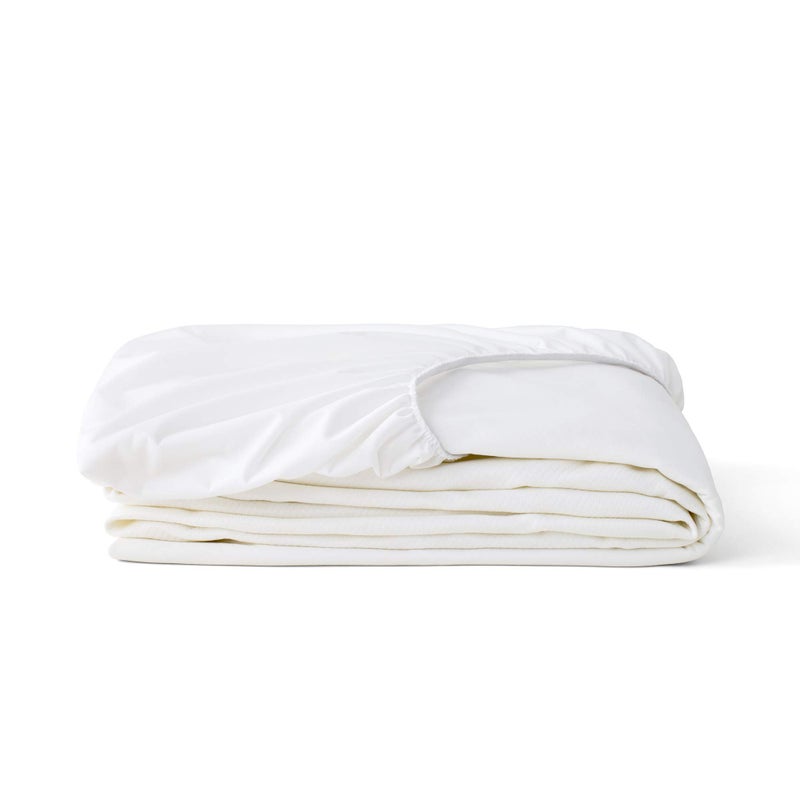 Tuft & Needle Cal King Mattress Protector - Waterproof, Liquid-Proof, Sleeps Quiet, Fitted Sheet Style, Soft and Comfortable, White - Image 1